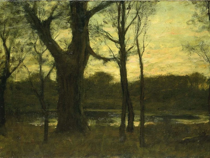 1855-Benjamin Rutherford Fitz - Laghetto nella foresta - Smithsonian American Art Museum